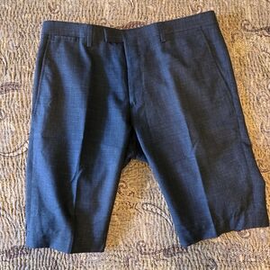Banana Republic Dark Blue Flat Front Men's Shorts